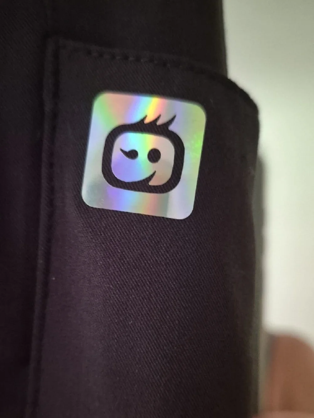Black Jogger Scrub Pants With Rainbow Oil Dipped Accents XS